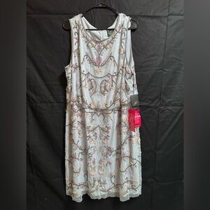 Adrianna Papell Sleeveless Beaded Blouson Dress